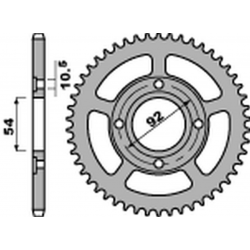 PBR 2022/03 ZĘBATKA TYLNA 4432 45 F YAMAHA TZR 50 RR / X-POWER '03-'09 (JTR1078.45) (ŁAŃC. 420) (STD.-2)