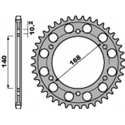 PBR 2022/03 ZĘBATKA TYLNA 4613 47 C45 BMW F 650GS '09-'11, F 800GS/R '09-'20, F 700GS '13-'18 (OTWÓR NA ŚRUBĘ 10,5MM) (JTR3.47)