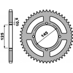 PBR 2022/03 ZĘBATKA TYLNA 857 42 C45 YAMAHA XT 600 '83-'89, XT 600Z TENERE '87-'89, XTZ 660 TENERE '91-'00, XV 125 VIRAGO '97-'0