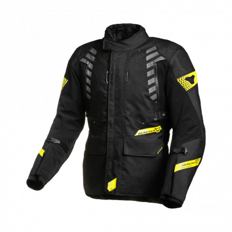 MACNA (2022) KURTKA ULTIMAX MOTORCYCLE JACKET BLACK/YELLOW KOLOR CZARNY/ŻÓŁY FLUO ROZMIAR M