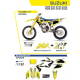 UFO 2022/06 KOMPLET PLASTIKÓW PLUS KOMPLET NAKLEJEK (OKLEIN) SUZUKI RMZ 250 '19-'22 APODIS KOLOR ŻÓŁTY