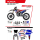 UFO 2022/06 KOMPLET PLASTIKÓW PLUS KOMPLET NAKLEJEK (OKLEIN) HONDA CRF 250R '22 PATRIOT KOLOR CZARNY