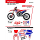 UFO 2022/06 KOMPLET PLASTIKÓW PLUS KOMPLET NAKLEJEK (OKLEIN) HONDA CRF 250R '22 PATRIOT KOLOR CZERWONY