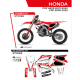 UFO 2022/06 KOMPLET NAKLEJEK (OKLEIN) HONDA CRF 250R '22 STOKES KOLOR CZERWONY