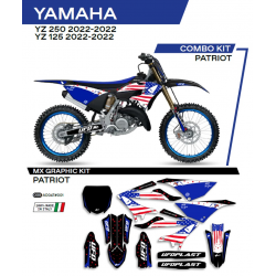 UFO 2022/06 KOMPLET NAKLEJEK (OKLEIN) YAMAHA YZ 125 '22 PATRIOT KOLOR CZARNY