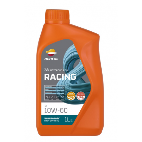 REPSOL OLEJ SILNIKOWY 4T RACING 10W60 1L MA2 SYNTETYCZNY (12) - ZASTĘPUJE RP160G51