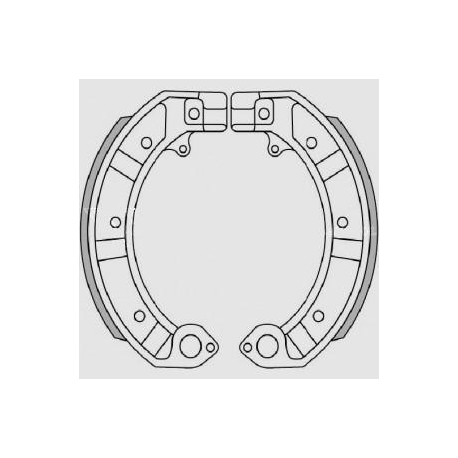 BRENTA SZCZĘKI HAMULCOWE PIAGGIO PK 50/125, PX 125/150/200, GS 160, SS 180/200, PE 200 (Z BLASZKAMI)(150x24mm)