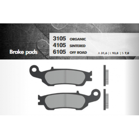 BRENTA KLOCKI HAMULCOWE KH450 SPIEK METALICZNY (ZŁOTE) OFF ROAD