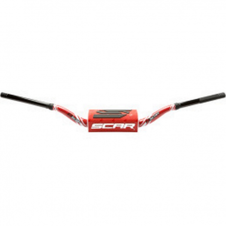 SCAR RACING KIEROWNICA 28,6MM MODEL RC BEND KOLOR CZERWONY/CZARNY GĄBKA KOLOR CZERWONY/CZARNY/BIAŁY