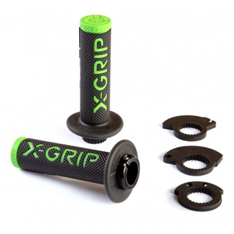 X-GRIP PROMOCJA MANETKI BRAAAAP GRIPS GREEN KOLOR ZIELONY Z ADAPTEREM ROLGAZU