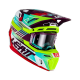 LEATT (NOWOŚĆ 2023) KASK MOTO 8.5 V23 (+ GOGLE VELOCITY 5.5 GRATIS) HELMET KIT NEON KOLOR ZIELONY FLUO/FIOLETOWY/NIEBIESKI ROZMI