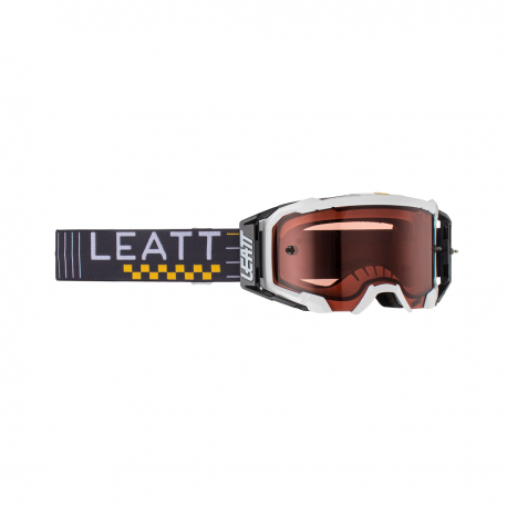 LEATT (NOWOŚĆ 2023) GOGLE VELOCITY 5.5 GOGGLE PEARL ROSE UC 32% - KOLOR BIAŁY/GRAFITOWY SZYBKA RÓŻOWE ZŁOTO