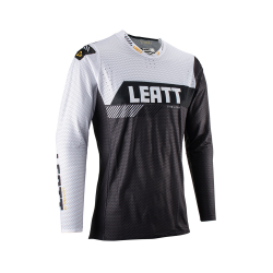 LEATT (NOWOŚĆ 2023) KOSZULKA MOTO 5.5 ULTRAWELD JERSEY GRAPHITE KOLOR BIAŁY/CZARNY ROZMIAR S