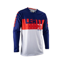 LEATT (NOWOŚĆ 2023) KOSZULKA MOTO 4.5 LITE JERSEY ROYAL KOLOR GRANATOWY/CZERWONY/BIAŁY ROZMIAR L