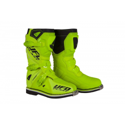 UFO 2022/10 KOLEKCJA 2023 BUTY TYPHOON JUNIOR / KID / DZIECIĘCE CROSS / OFFROAD KOLOR ŻÓŁTY FLUO ROZMIAR 33