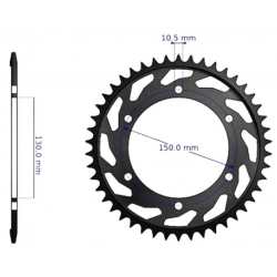 SUNSTAR 2023/01 ZĘBATKA TYLNA 860 48 YAMAHA FZS 600 FAZER '98-'03, YZF 600R THUNDERCAT '96-'07, FZR 600R '94-'95, (FZR 1000 '89-