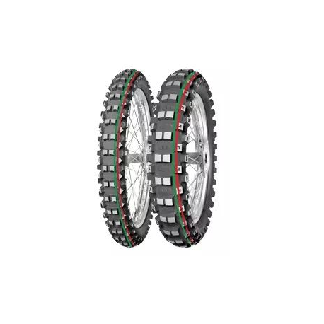 MITAS OPONA 80/100-12 TERRA FORCE MX-MH MEDIUM/HARD 50M TT TYŁ (CZERWONY/ZIELONY PASEK) DOT 2022 (DOT:XCDD/XDDD/JCDD/JVDD/TPDD/T