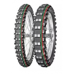 MITAS OPONA 100/90-19 TERRA FORCE MX-MH MEDIUM/HARD 57M TT (CZERWONY/ZIELONY PASEK) TYŁ DOT 2022 (DOT:XJDD/VJDD/DXDD/DODD) (2679