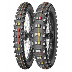 MITAS OPONA 100/90-19 TERRA FORCE MX-SM SOFT/MEDIUM 57M TT (CZERWONY/ŻÓŁTY PASEK) TYŁ DOT 2022 (DOT:JCDD) (26645)