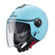 CABERG KASK OTWARTY JET Z BLENDĄ MODEL RIVIERA V4X KOLOR JASNY NIEBIESKI MAT ROZMIAR XXL