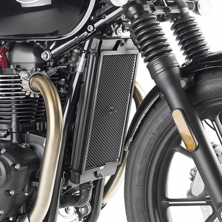 KAPPA 2023/01 OSŁONA CHŁODNICY TRIUMPH STREET TWIN 900 '16-'22 CZARNA