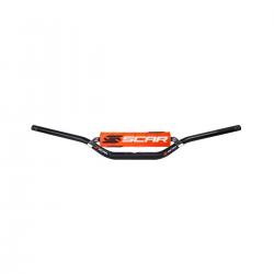 SCAR RACING KIEROWNICA Z POPRZECZKĄ 28,6MM MODEL RC BEND KOLOR CZARNY GĄBKA POMARAŃCZOWY/BIAŁY