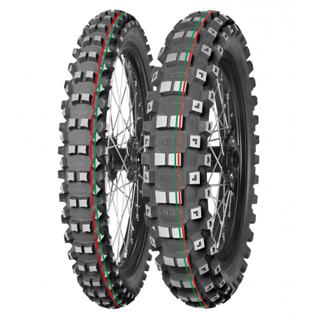 MITAS OPONA 90/100-16 TERRA FORCE-MX MH MEDIUM/HARD 51M (CZERWONO-ZIELONY PASEK) TT TYŁ DOT 2022 (DOT:CVDD) (27606)