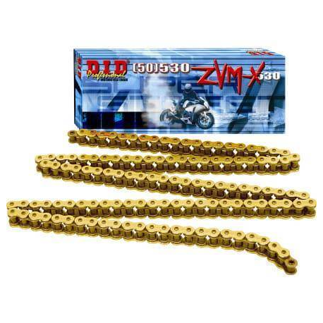 DID 50(530) ZVMX G&G-112LE ŁAŃCUCH ZŁOTY / ZŁOTY (112 OGNIW) X-RING (50ZVMXGG112LE)(50ZVMXGB-112LE) (ZAMKNIĘTY)