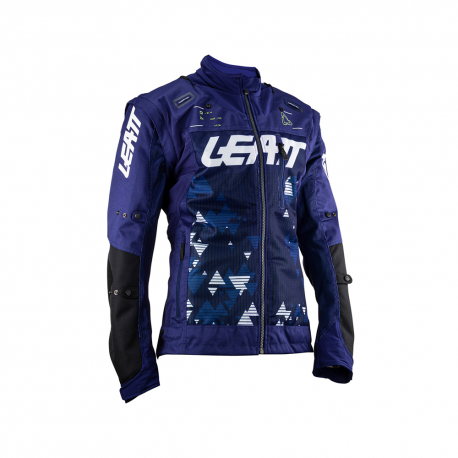 LEATT (NOWY 2023) KURTKA MOTO 4.5 X-FLOW JACKET BLUE KOLOR GRANATOWY ROZMIAR M