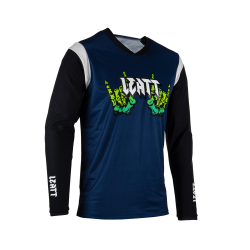 LEATT (NEW 2023) KOSZULKA ROWEROWA MTB GRAVITY 3.0 JERSEY ZOMBIE KOLOR GRANATOWY ROZMIAR S