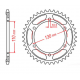 MTX PARTS 2023/03 ZĘBATKA TYLNA 241 39 YAMAHA XJR 1300 '04-'06, MT-01 '05-'11 (JTR479.39) (ŁAŃC. 530)