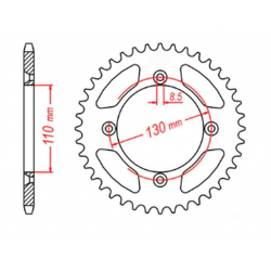 MTX PARTS 2023/03 ZĘBATKA TYLNA 4306 49 HONDA CR 80/85 '85-'07 (JTR215.49) (ŁAŃC. 420)