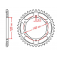 MTX PARTS 2023/03 ZĘBATKA TYLNA 498 42 KAWASAKI VN 800 CLASSIC '96-'06, VN 800 VULKAN '97-'05 (JTR499.42) (ŁAŃC. 530)