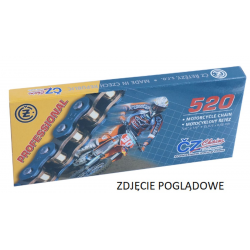 CZ ŁAŃCUCH NAPĘDOWY 520 MX (118 OGNIW) ZŁOTY (MOTOCROSS) DO 450 CCM (35,8 KN) + ZAPINKA