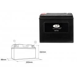 LANDPORT AKUMULATOR HVT-6 12V 23AH 203X88X162 HEAVY V-TWIN BEZOBSŁUGOWY - ZALANY (ZWIĘKSZONY PRĄD ROZRUCHOWY 350A) (PRAWY +) (2)