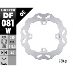 GALFER TARCZA HAMULCOWA TYŁ HONDA CB 400X/F '13- CB 500F/X (ABS) '13-'21 CB 650F '14- CB 650R '19-'23 CBR 650R '19-'23 FORZA 750