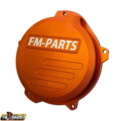 FM-PARTS POKRYWA SPRZEGŁA (DEKIEL) WZMACNIANA CNC 6082 ALUMINIUM KTM/HUSQVARNA/GAS GAS 250/300 '24 TBI KOLOR POMARAŃCZOWY