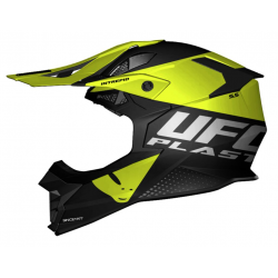 UFO 2023/07 KASK INTREPID CROSS KOLOR CZARNY/ŻÓŁTY FLUO ROZMIAR S - UFO KOLEKCJA 2024