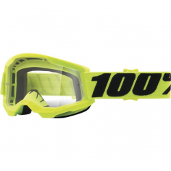 100 PROCENT (2022) STRATA 2 YOUTH GOGGLE YELLOW - CLEAR LENS GOGLE STRATA 2 JUNIOR DZIECIĘCE KOLOR ŻÓŁTY SZYBKA PRZEŹROCZYSTA ST