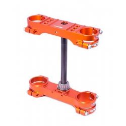 XTRIG PÓŁKI ZAWIESZENIA PRZEDNIEGO ROCS TECH TRIPLE CLAMPS KTM SX 85 '14-'24 (OFFSET 14MM) KOLOR POMARAŃCZOWY