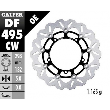 GALFER TARCZA HAMULCOWA PRZÓD YAMAHA FZ 6S FAZER '04-'07 XJ 6S DIVERSION '09- MT 03 '06- MT 07 '21-'23 MT 09 850/890 '13-'32 TRA