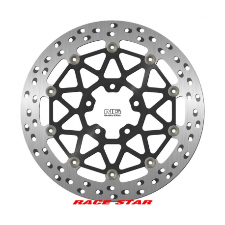 NG 2023/12 TARCZA HAMULCOWA PRZÓD RACE STAR PREMIUM KAWASAKI ZX-10R '19-'20, ZX-10RR '17-'22 (330X70X6MM) (5X10,25MM) (ŚRODEK AL