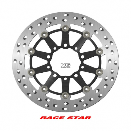 NG 2023/12 TARCZA HAMULCOWA PRZÓD RACE STAR PREMIUM KAWASAKI ER 6N/F '05-'17, ZX-6/ZX-6R 600 NINJA '05-'18, ZX-6R 636 '22, (298X