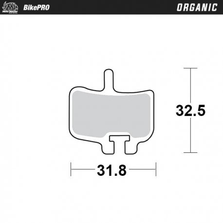 MOTO-MASTER BIKE PRO KLOCKI HAMULCOWE ROWEROWE ORGANICZNE PASUJE DO PROMAX IMPERIAL DX04, HAYES HFX-MAG, HFX-9,MX-1