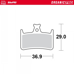 MOTO-MASTER BIKE PRO KLOCKI HAMULCOWE ROWEROWE ORGANICZNE PRO PASUJE DO HOPE E4, M4, RX4