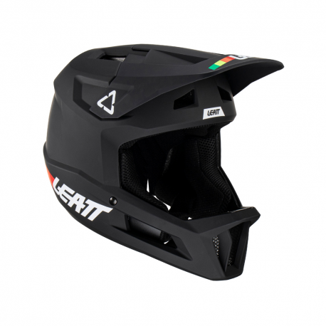 LEATT (2023/2024) KASK ROWEROWY MTB GRAVITY 1.0 V23 HELMET BLACK KOLOR CZARNY ROZMIAR XL (61-62 cm)