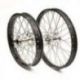 HAAN WHEELS KOMPLETNE KOŁO TYLNE REX 18 CALI 18-2,15 CZARNA FELGA/SREBRNA PIASTA 20MM DO KTM, HUSQVARNA SX, SX-F, EXC, TC,TE,