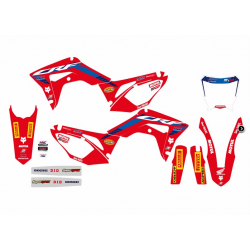 BLACKBIRD KOMPLET NAKLEJEK ( OKLEIN ) HONDA CRF 250 R '18-'21 , CRF 450 R '17-'20 , CRF 450 X '17-'20 HONDA HRC REPLICA TEAM