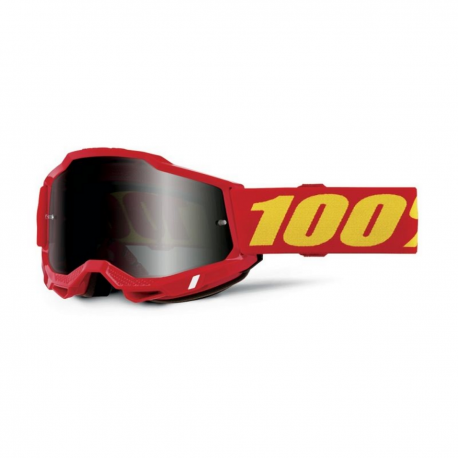 100 PROCENT GOGLE MODEL ACCURI 2 SAND RED CLEAR LENS KOLOR CZERWONY/ŻÓŁTY SZYBA PRZYCIEMNIANA PODWÓJNA