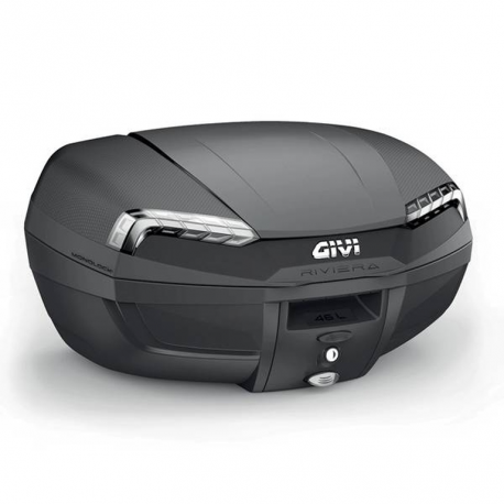 GIVI 2024/02 KUFER CENTRALNY E46 RIVIERA TECH MONOLOCK (46LT) (ZAWIERA PLASTIKOWĄ PŁYTĘ)